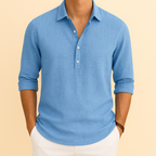 Men's Relaxed Fit Long Sleeve Polo