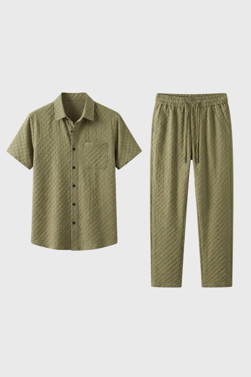 Men's Structured Shirt and Trouser Set