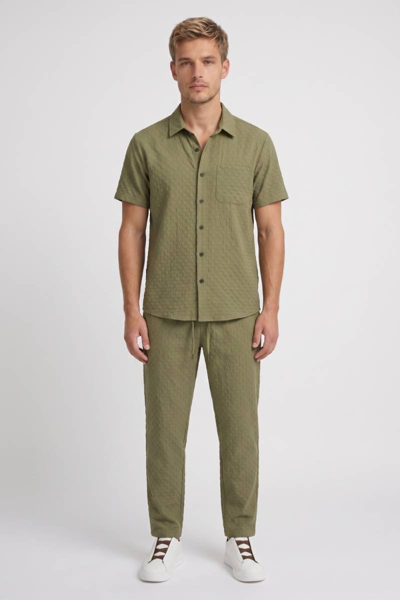 Men's Structured Shirt and Trouser Set