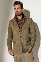 Men's Tailored Suede Jacket