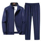 Men's Regular Fit Zip Tracksuit Set