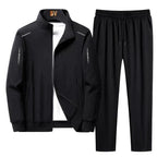 Men's Regular Fit Zip Tracksuit Set
