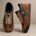 Men's Retro Colour Block Trainers