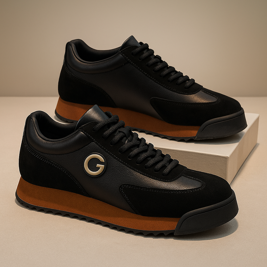 Men's Retro Colour Block Trainers