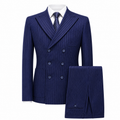 Men's Double Breasted Tweed Suit