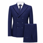 Men's Double Breasted Tweed Suit