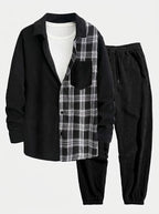 Men's Corduroy Shirt and Jogger Set