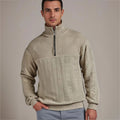 Men's Half Zip Cable Knit Jumper