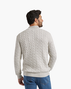 Men's Cable Knit Half Zip Jumper