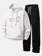 Men's Straight Leg Hoodie Tracksuit