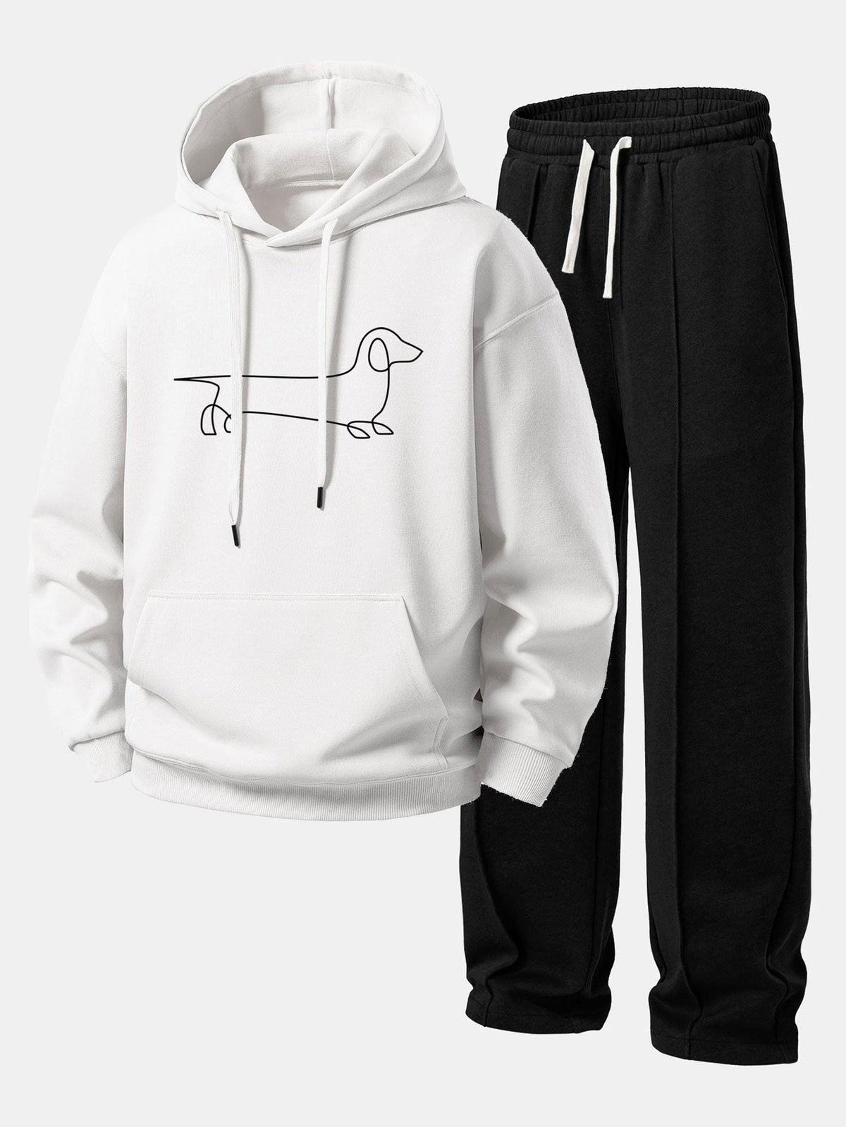 Men's Straight Leg Hoodie Tracksuit