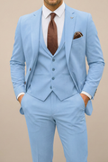 Men's Slim-Fit Wedding Three-Piece Suit