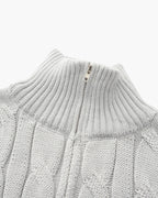 Men's Cable Knit Half Zip Jumper