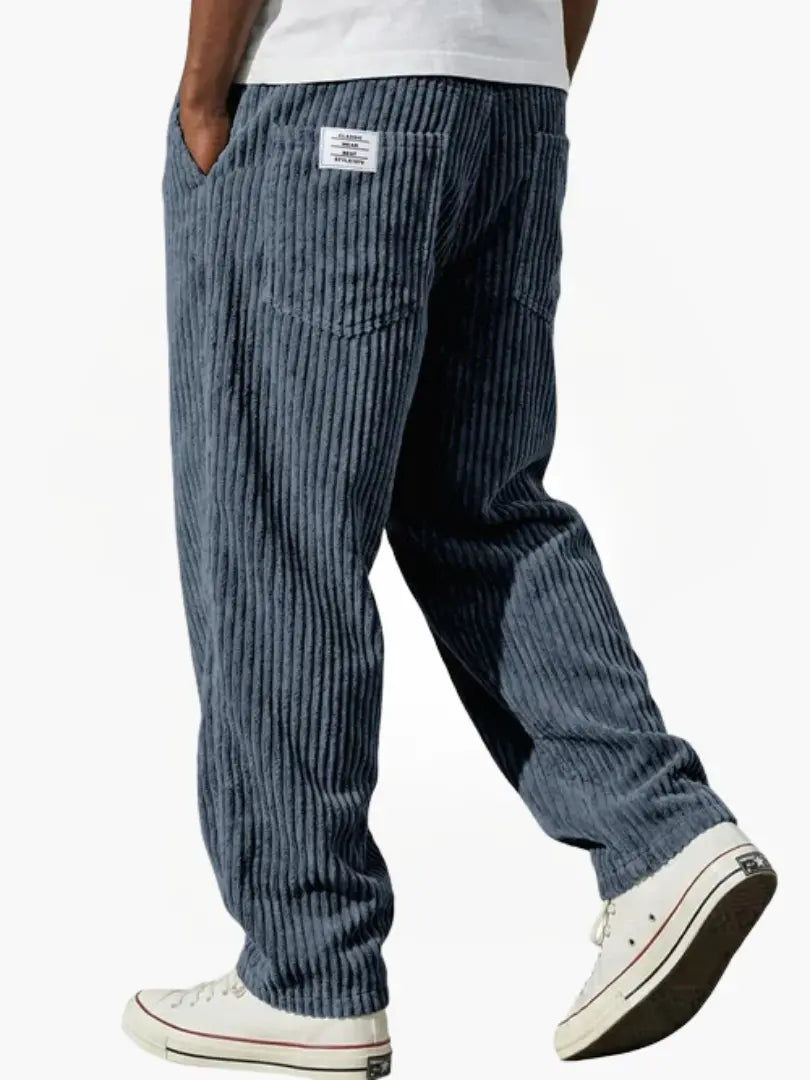 Men's Relaxed Drawstring Corduroy Trousers