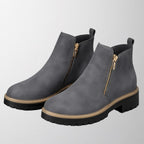 Women's Round-Toe Side-Zip Shoes