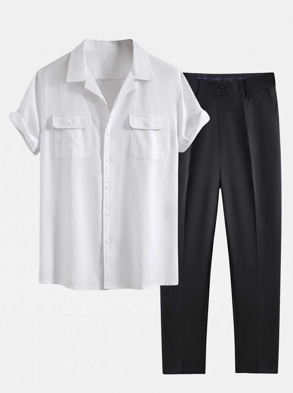 Men's Cuban Collar Summer Set
