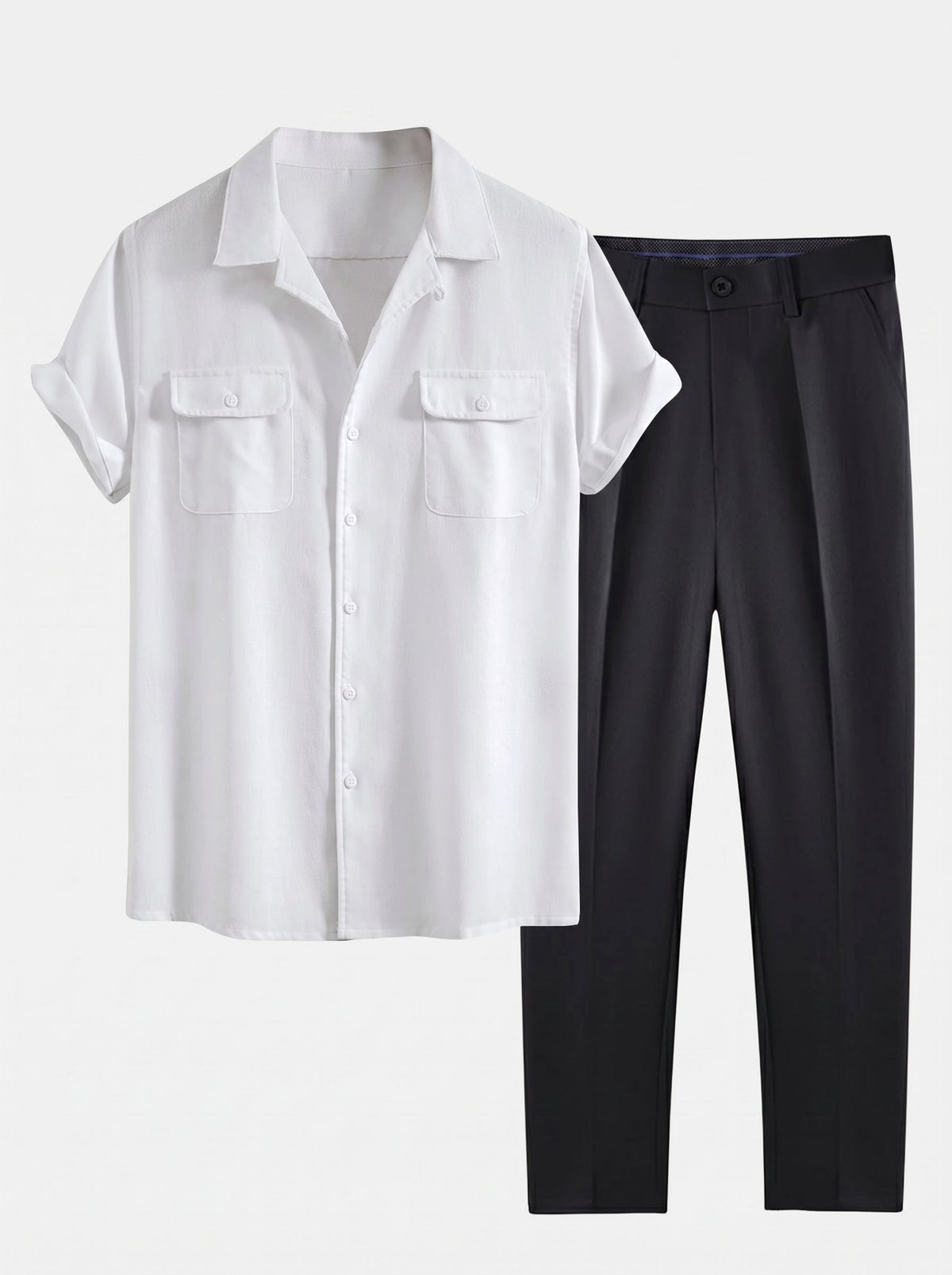 Men's Cuban Collar Summer Set