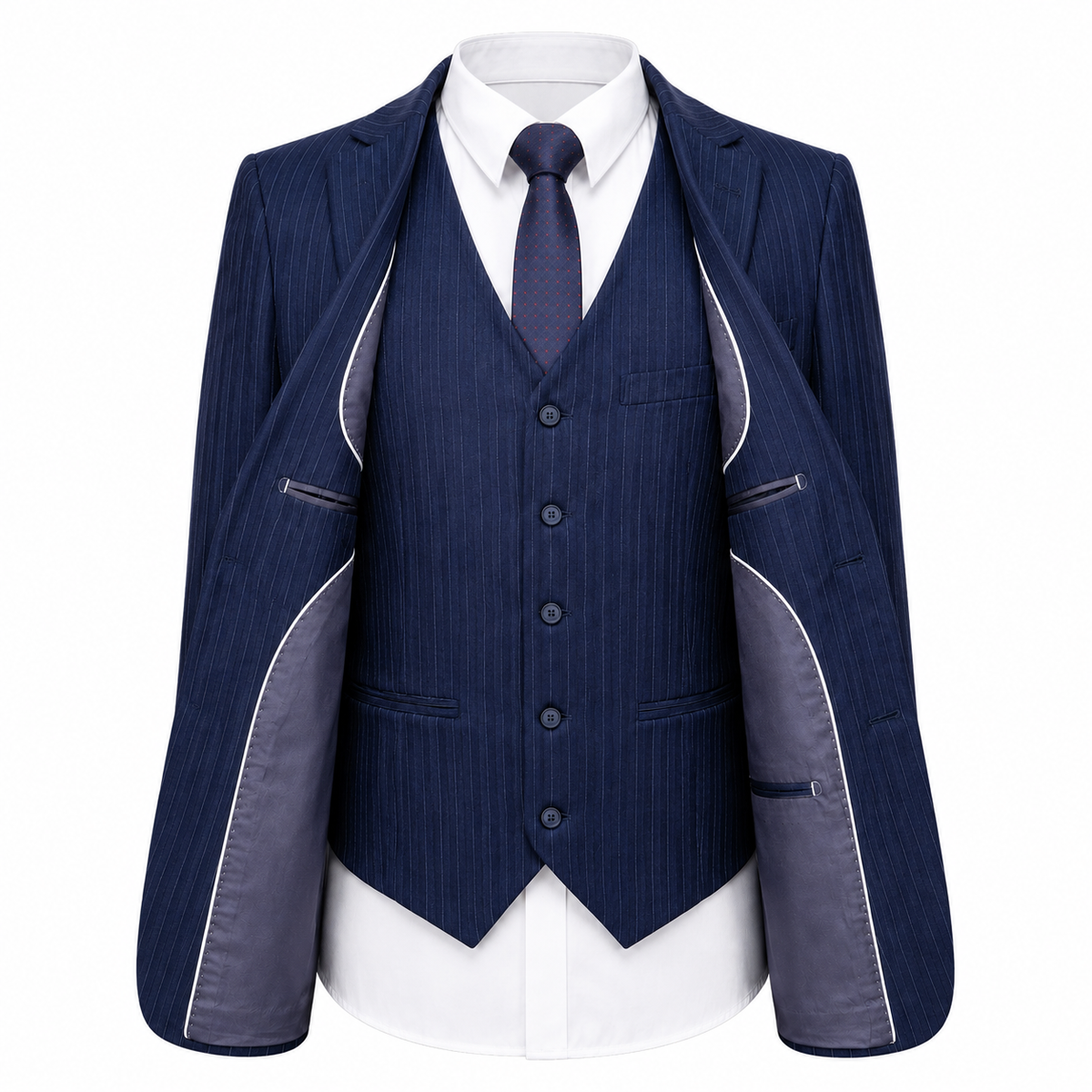 Men's Double Breasted Tweed Suit