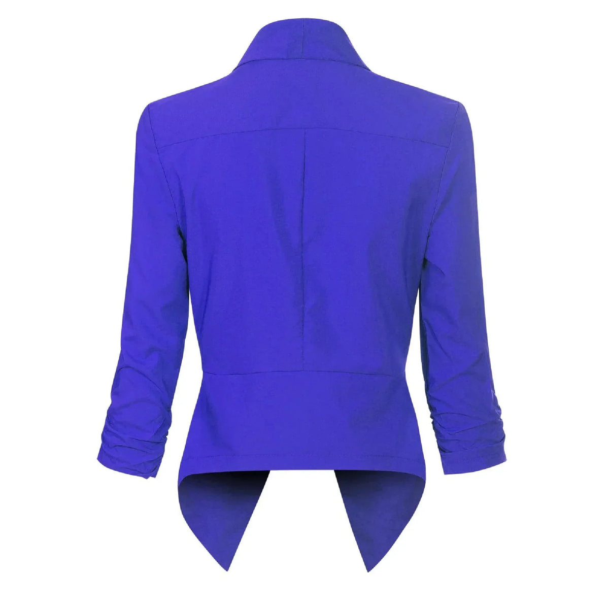 Women's Ruched-Sleeve Open-Front Blazer