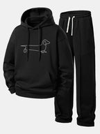 Men's Straight Leg Hoodie Tracksuit