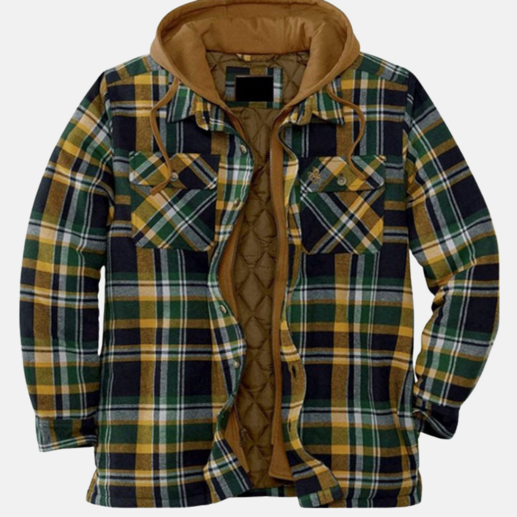 Men's Quilted Hooded Overshirt
