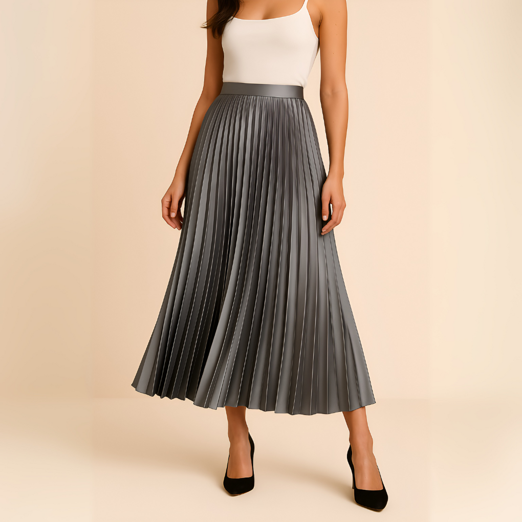Women's High-Waist Midi Skirt