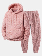 Men's Relaxed Teddy Two Piece Set