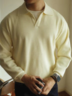 Men's Breathable Polo Jumper