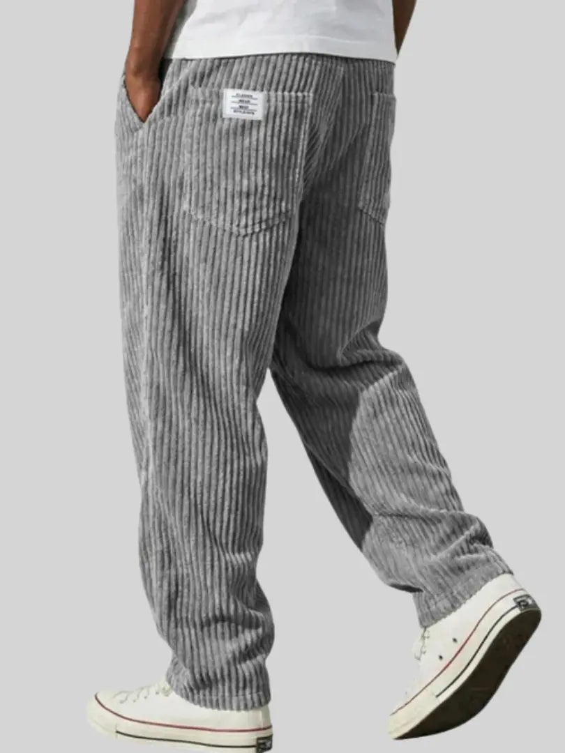 Men's Relaxed Drawstring Corduroy Trousers