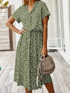 Women's Printed Midi Summer Dress
