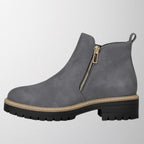 Women's Round-Toe Side-Zip Shoes