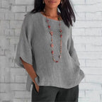 Women's V-Neck Linen Tunic