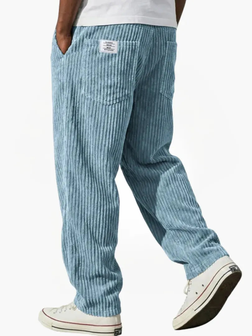 Men's Relaxed Drawstring Corduroy Trousers
