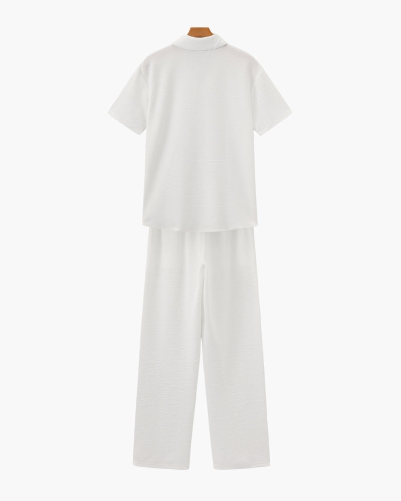 Men's Relaxed Polo Lounge Set