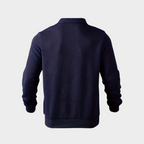 Men's Textured Half-Zip Polo Sweatshirt