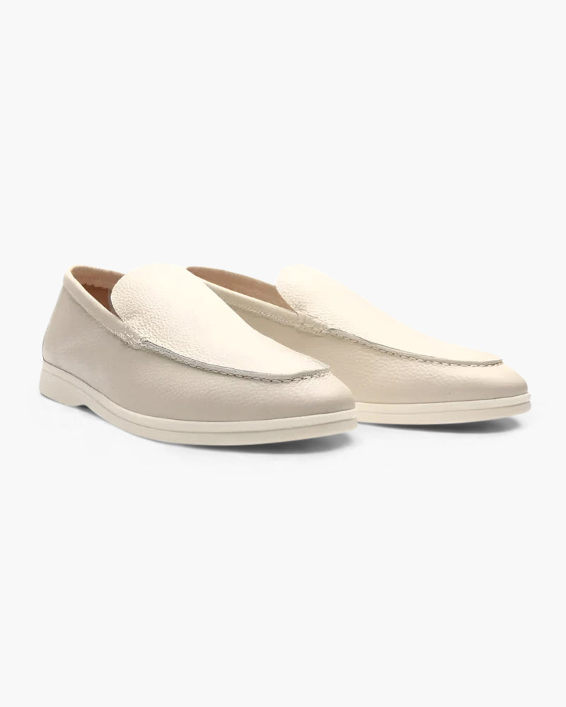 Men's Pebbled Leather Loafers