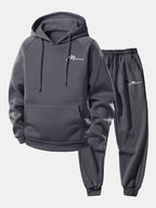 Men's Relaxed Polyester Jogger Tracksuit
