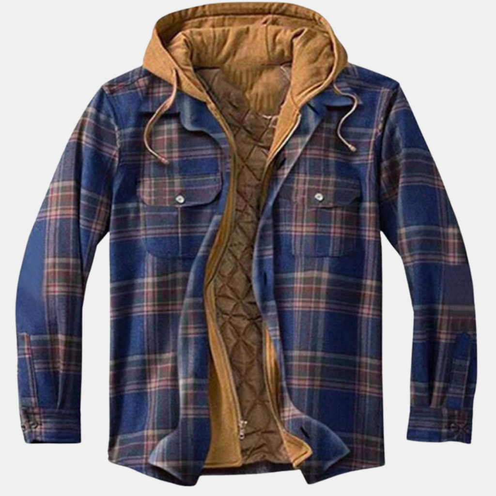 Men's Quilted Hooded Overshirt