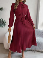 Women's Pleated Midi Dress