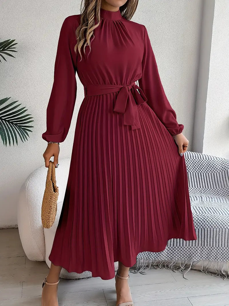 Women's Pleated Midi Dress