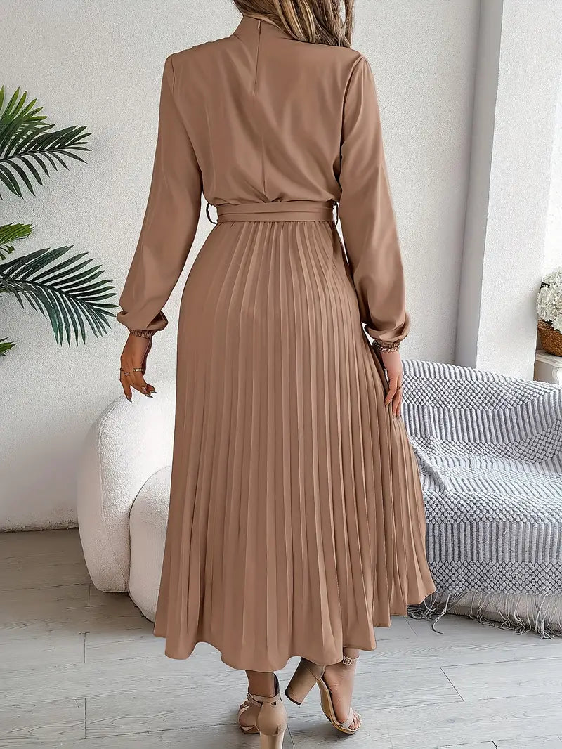 Women's Pleated Midi Dress