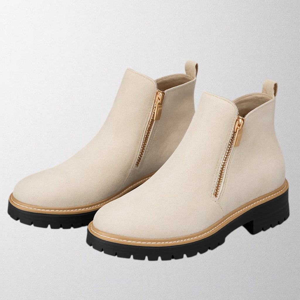 Women's Round-Toe Side-Zip Shoes