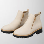 Women's Round-Toe Side-Zip Shoes
