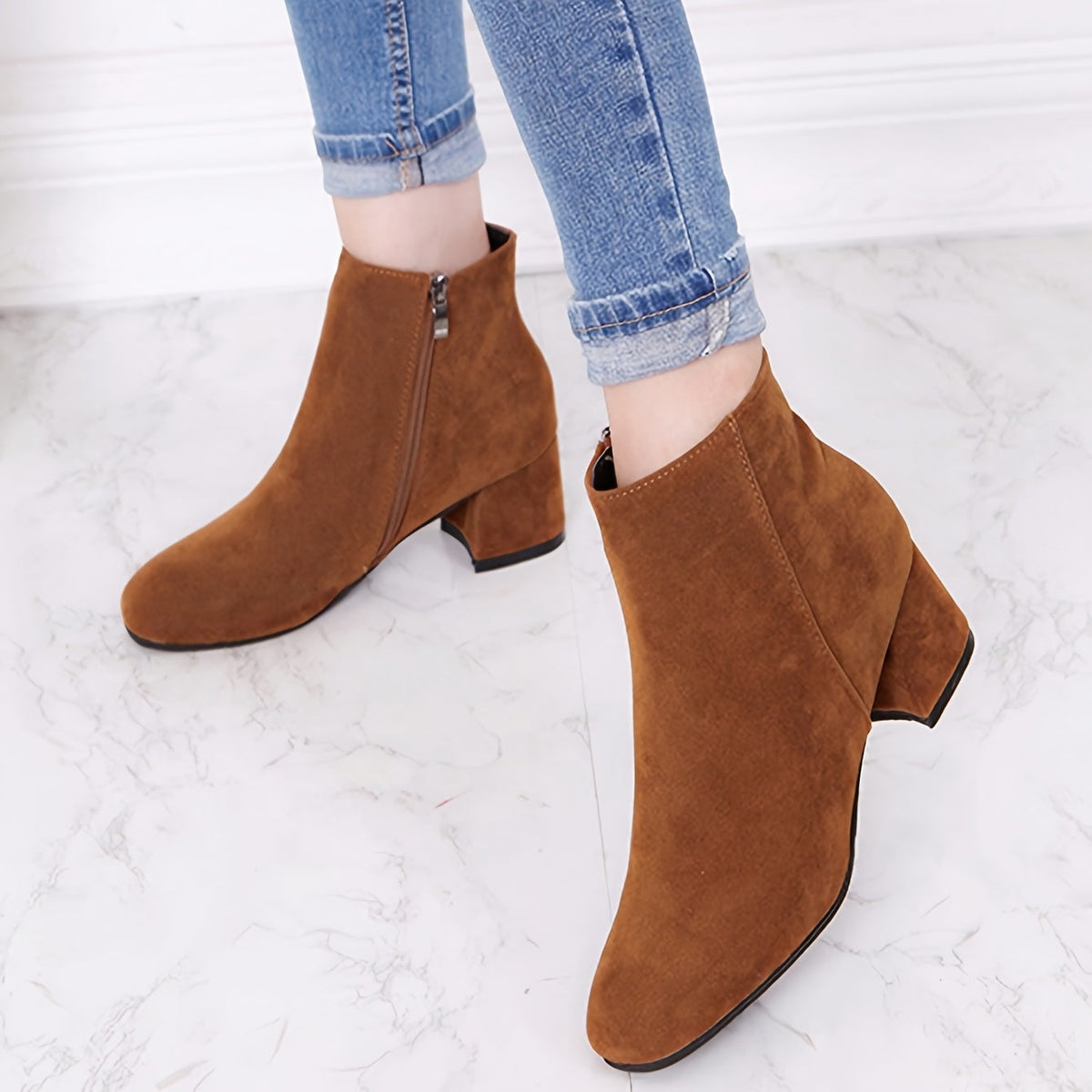 Women's Chelsea Block-Heel Ankle Boot