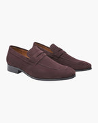 Men's Sleek Suede Penny Loafers