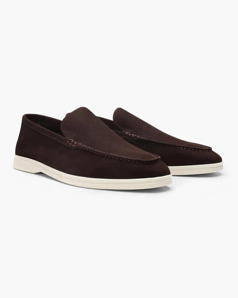 Men's Pebbled Leather Loafers