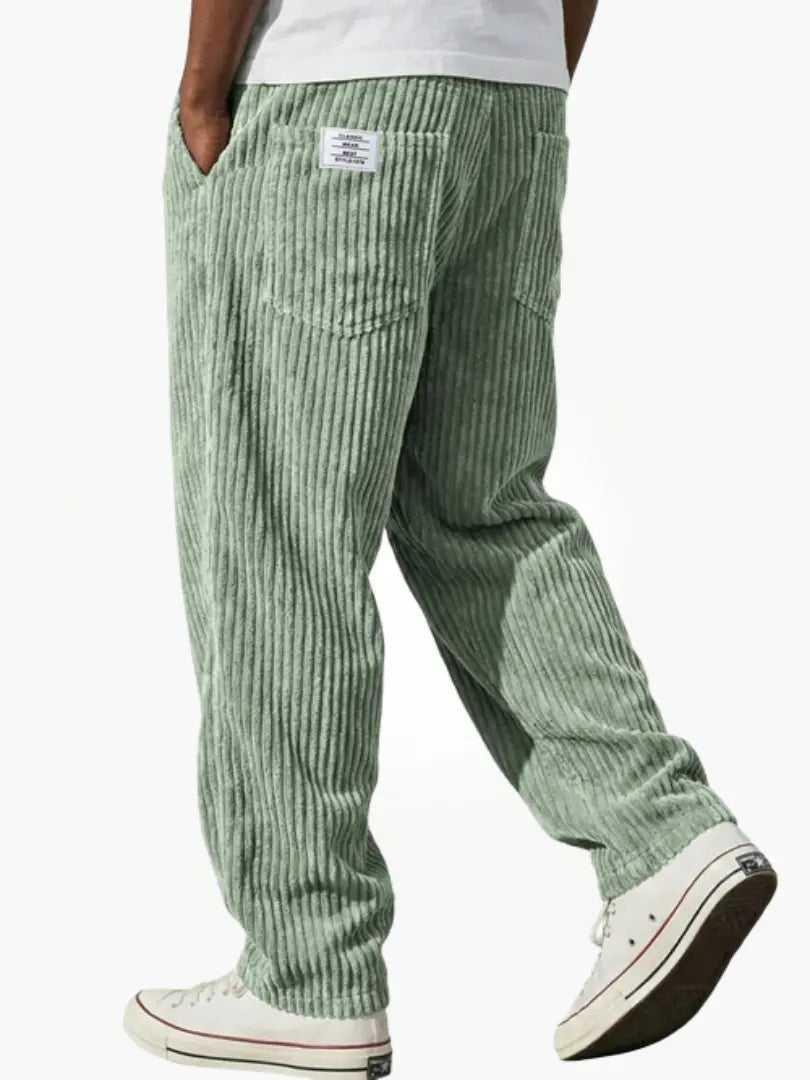 Men's Relaxed Drawstring Corduroy Trousers