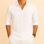 Men's Relaxed Fit Long Sleeve Polo