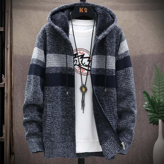 Men's Lightweight Hooded Cardigan