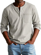 Men's Relaxed Long Sleeve Henley